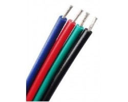 Cable paralelo 4 hilos para tira led RGB, Venta por metros